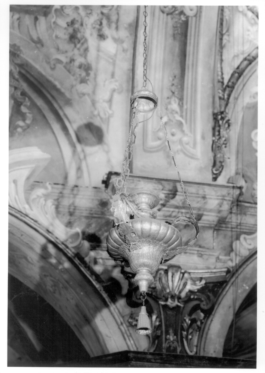 lampada pensile, opera isolata - ambito novarese (seconda metà sec. XIX)