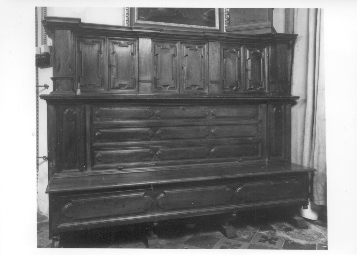 mobile da sacrestia, serie - ambito novarese (sec. XIX)