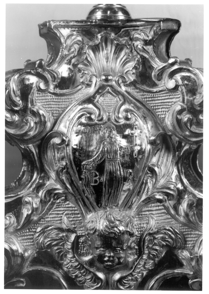 Santa Marta (decorazione a sbalzo, elemento d'insieme) - bottega lombarda (fine/inizio secc. XVII/ XVIII)