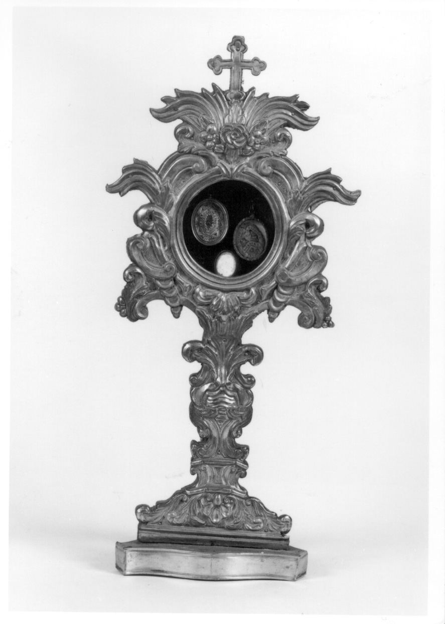 reliquiario - a ostensorio, elemento d'insieme - bottega lombarda (metà sec. XVIII)