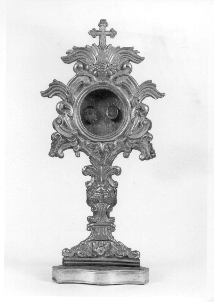 reliquiario - a ostensorio, elemento d'insieme - bottega lombarda (metà sec. XVIII)