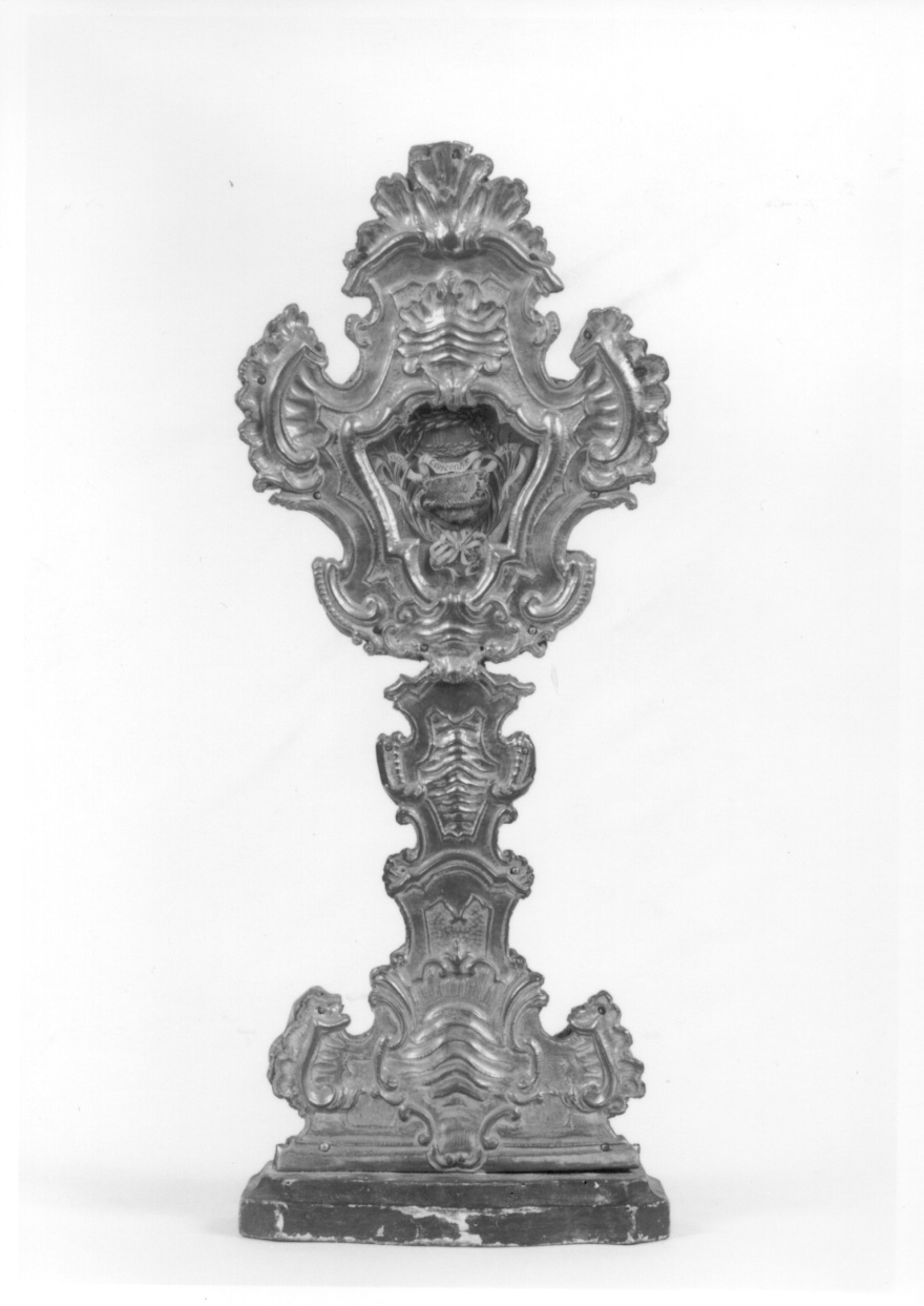 reliquiario - a ostensorio, elemento d'insieme - bottega lombarda (metà sec. XVIII)