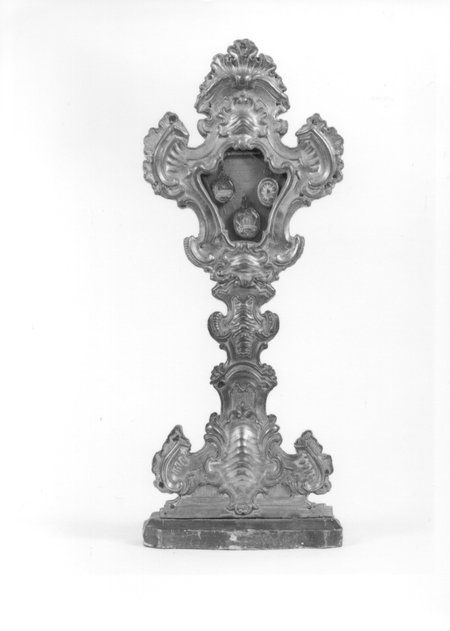reliquiario - a ostensorio, elemento d'insieme - bottega lombarda (metà sec. XVIII)