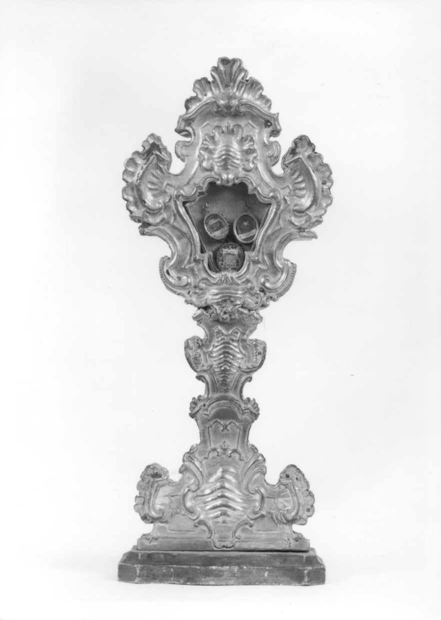 reliquiario - a ostensorio, elemento d'insieme - bottega lombarda (metà sec. XVIII)