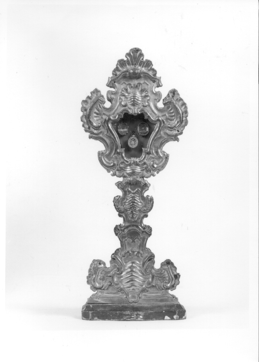 reliquiario - a ostensorio, elemento d'insieme - bottega lombarda (metà sec. XVIII)