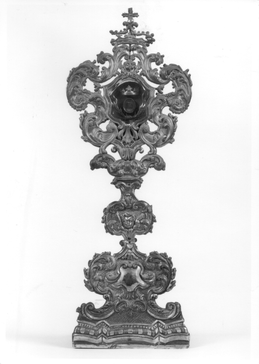 reliquiario - a ostensorio, serie - bottega lombardo-piemontese (seconda metà sec. XIX)