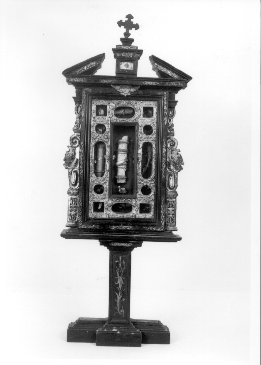 reliquiario architettonico, elemento d'insieme - bottega lombarda (prima metà sec. XVII)