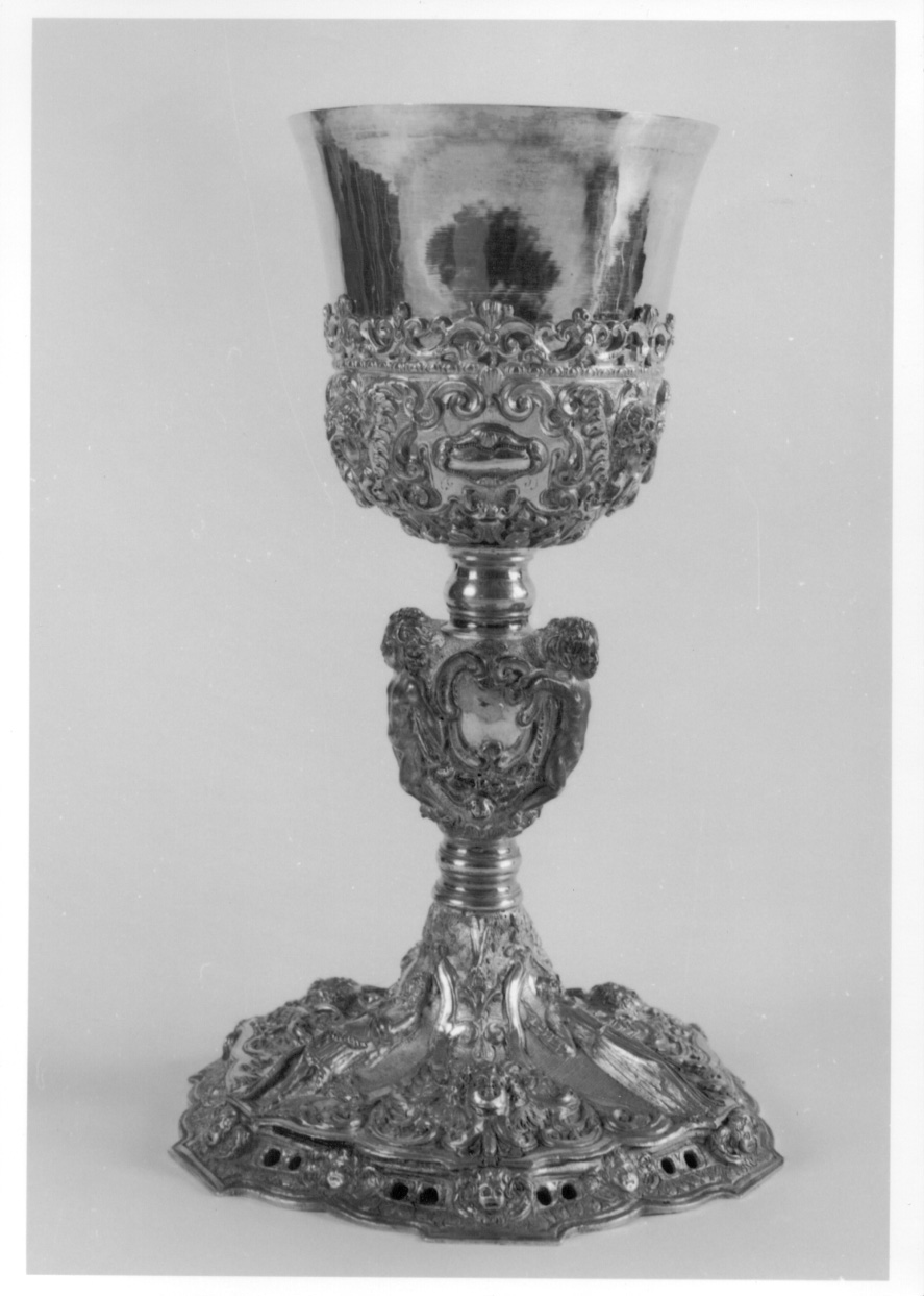 calice, opera isolata - bottega lombardo-novarese (terzo quarto sec. XVII)
