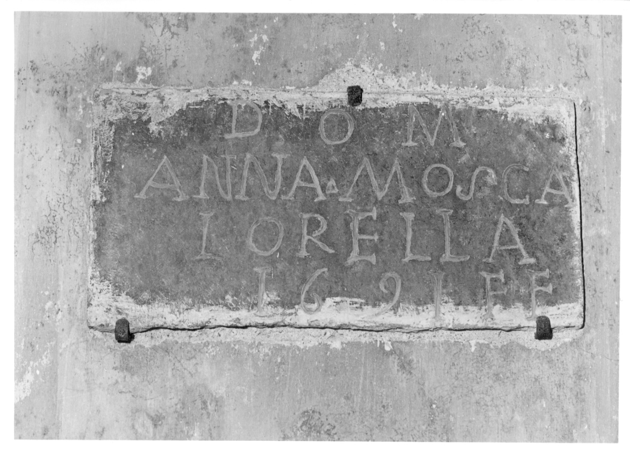 lapide, opera isolata - ambito novarese (ultimo quarto sec. XVII)