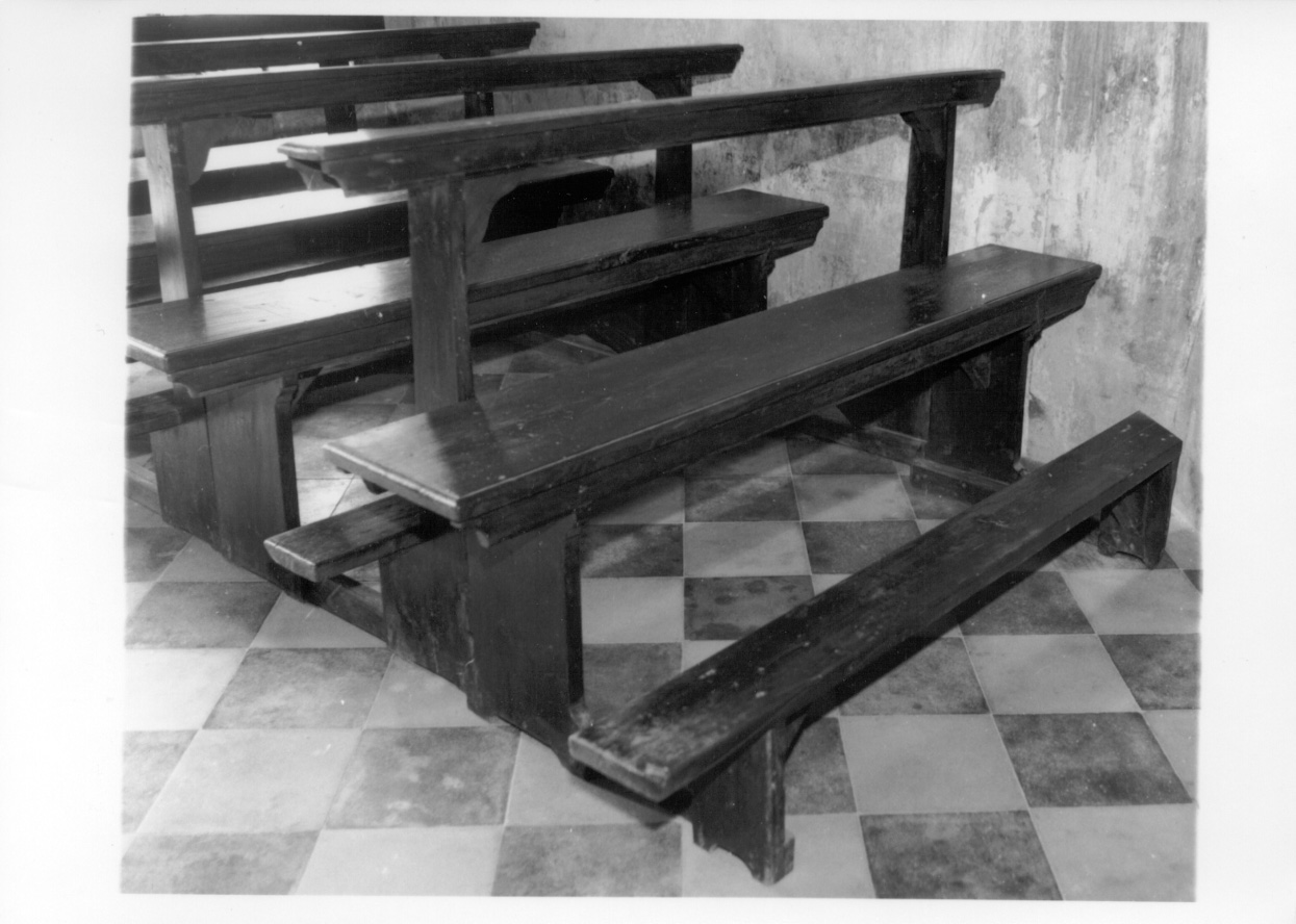 banco da chiesa, serie - ambito novarese (sec. XIX)