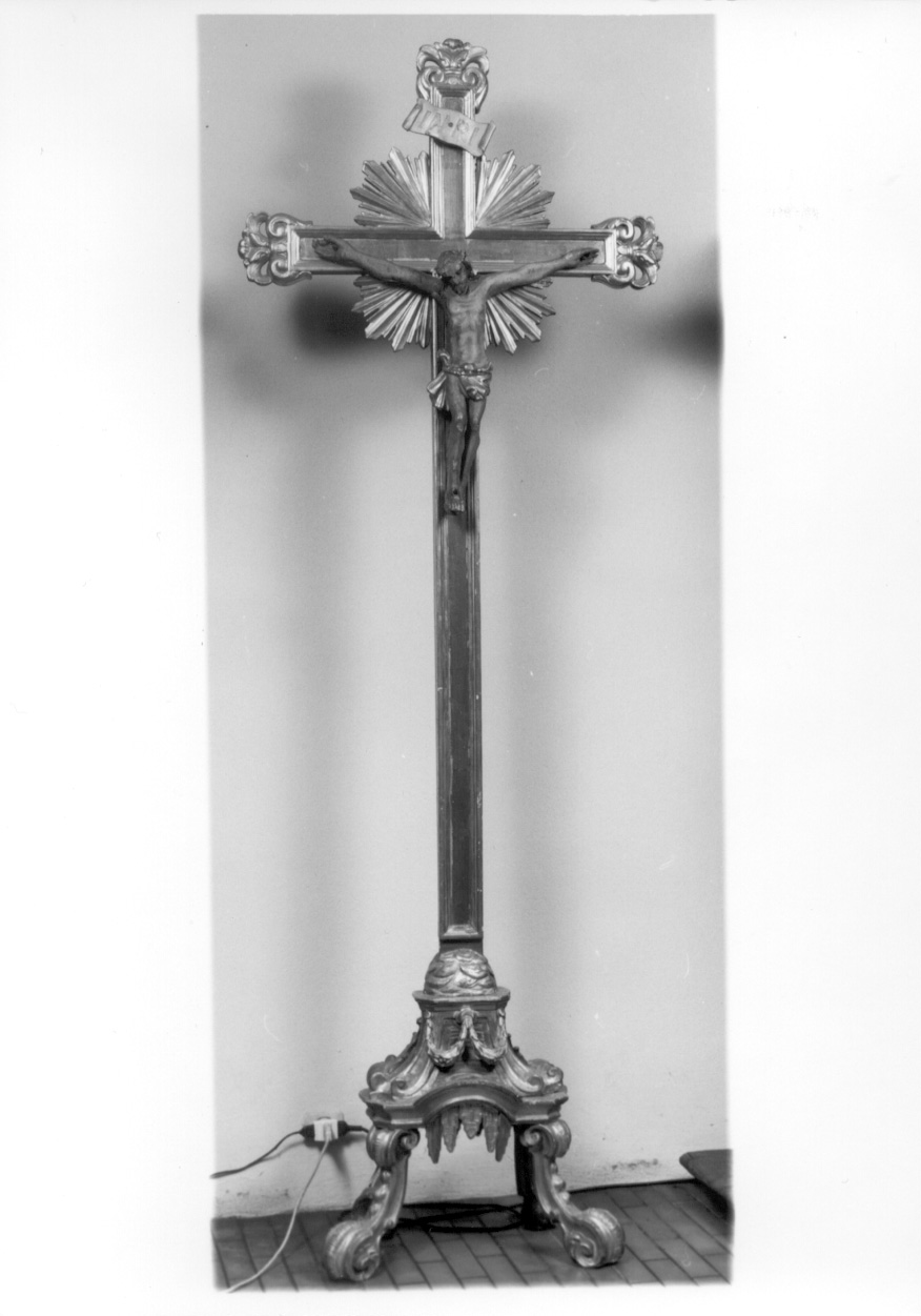 Cristo crocifisso (croce d'altare, opera isolata) - ambito biellese (terzo quarto sec. XVIII)