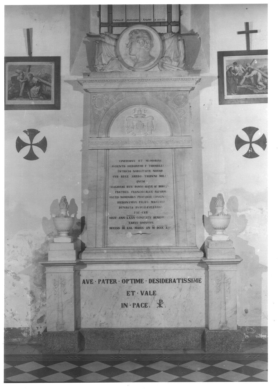 lapide commemorativa - ambito novarese (sec. XIX)