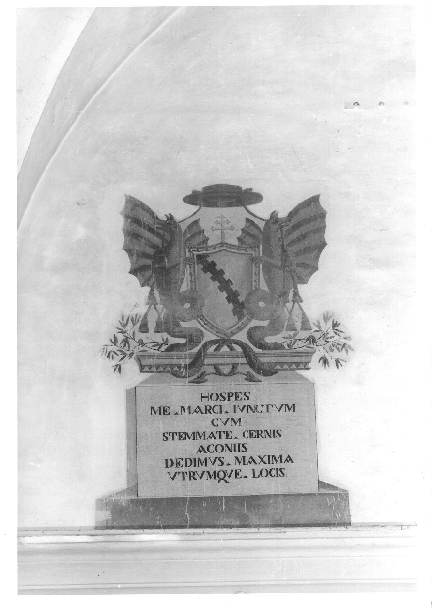 stemma vescovile (dipinto, opera isolata) - ambito novarese (sec. XIX)