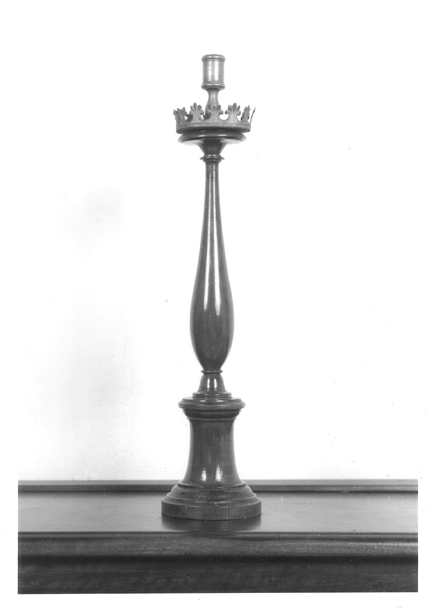 candeliere d'altare - ambito novarese (sec. XIX)