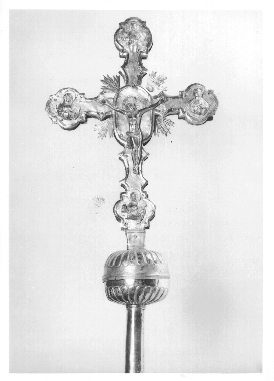 croce processionale, opera isolata - ambito lombardo (seconda metà sec. XVI)