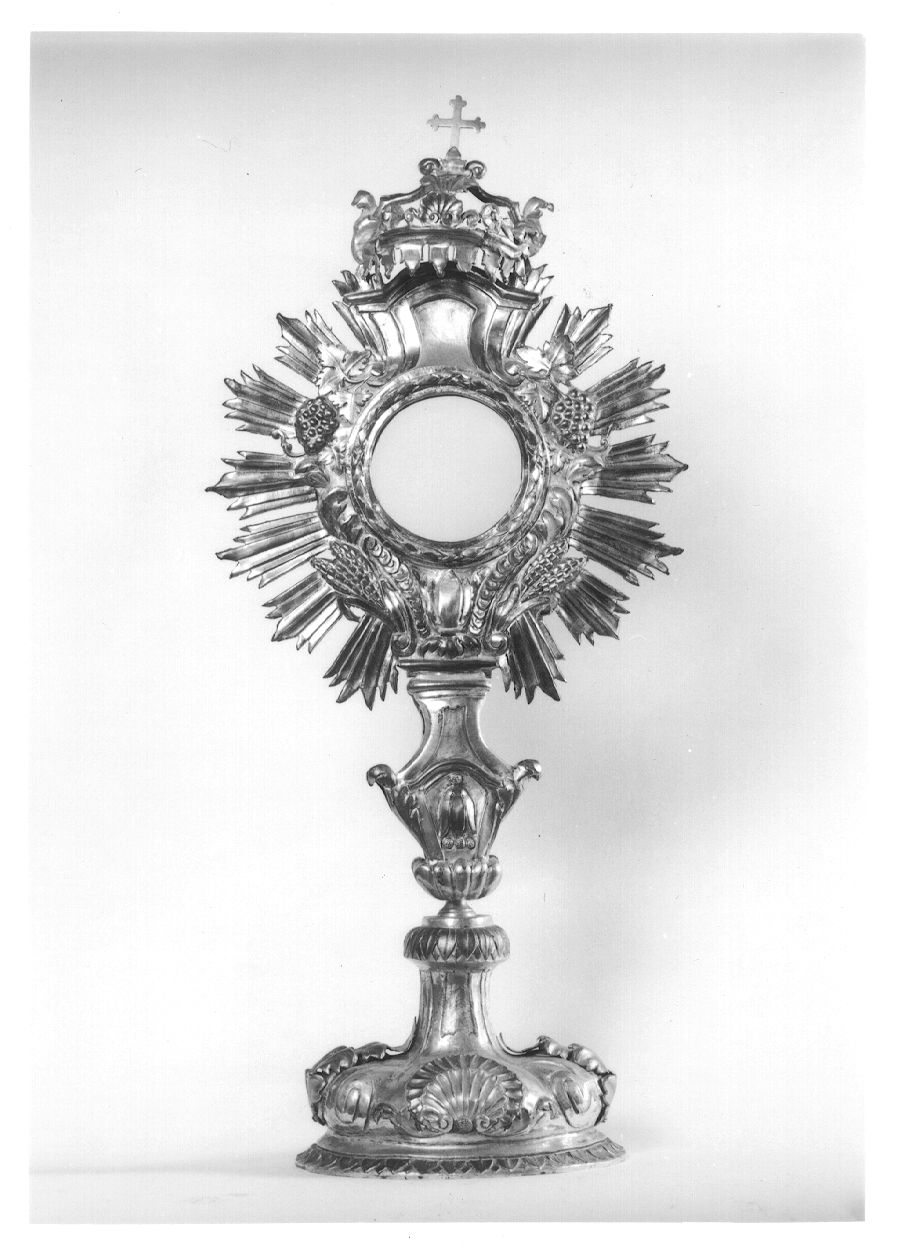 ostensorio, opera isolata - ambito lombardo-piemontese (ultimo quarto sec. XVIII)