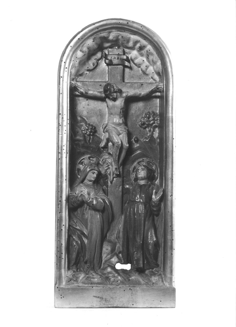 crocifissione di Cristo (sportello di tabernacolo, elemento d'insieme) - bottega piemontese (metà sec. XVII)