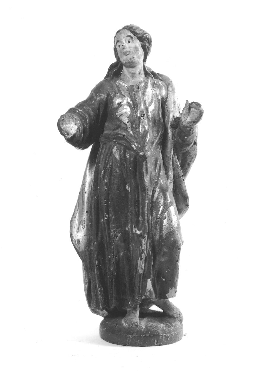 San Giovanni Evangelista (statuetta, elemento d'insieme) - bottega piemontese (metà sec. XVII)