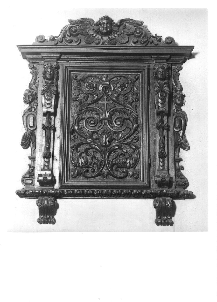 armadio per reliquiari, opera isolata - bottega piemontese (prima metà sec. XVII)