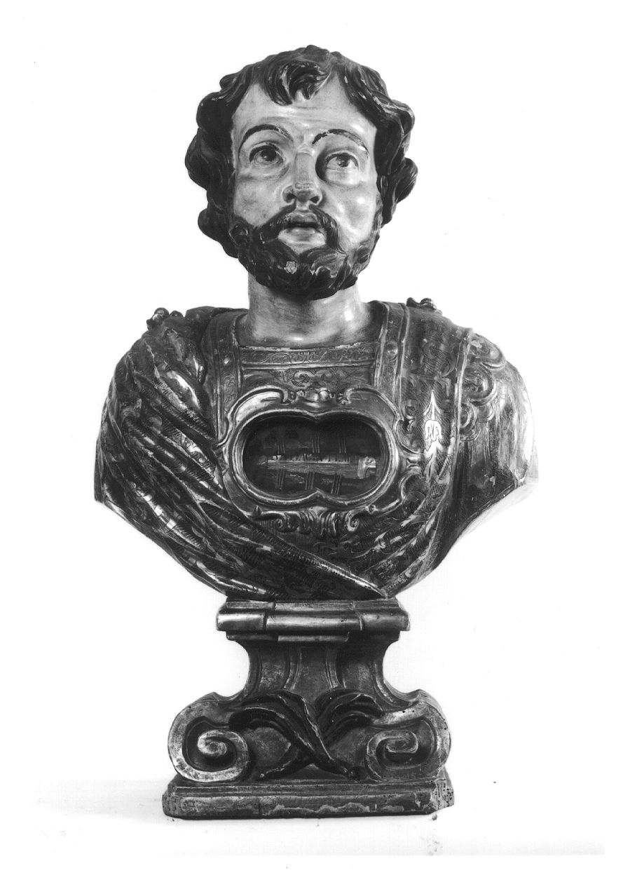 reliquiario - a busto, serie - bottega piemontese (prima metà sec. XVIII)