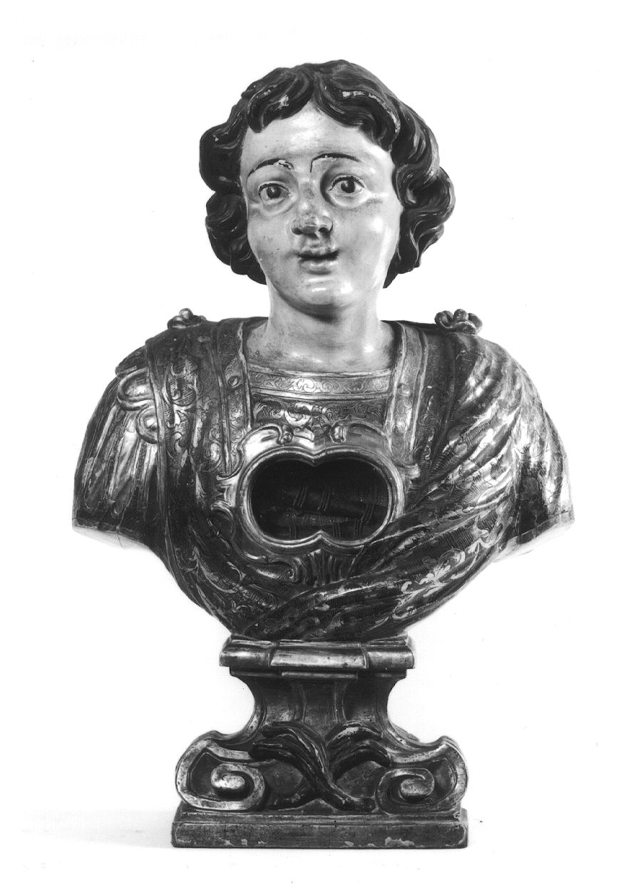 reliquiario - a busto, serie - bottega piemontese (prima metà sec. XVIII)