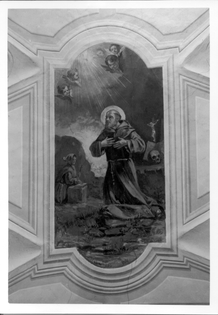 San Francesco d'Assisi riceve le stimmate (dipinto, serie) di Tos Cesare, Violini Enrico (prima metà sec. XX)