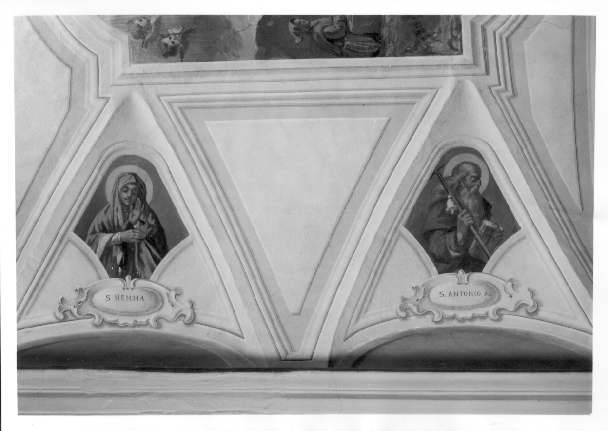 Sant'Emma (dipinto, elemento d'insieme) di Baranzelli Carlo, Violini Enrico (prima metà sec. XX)