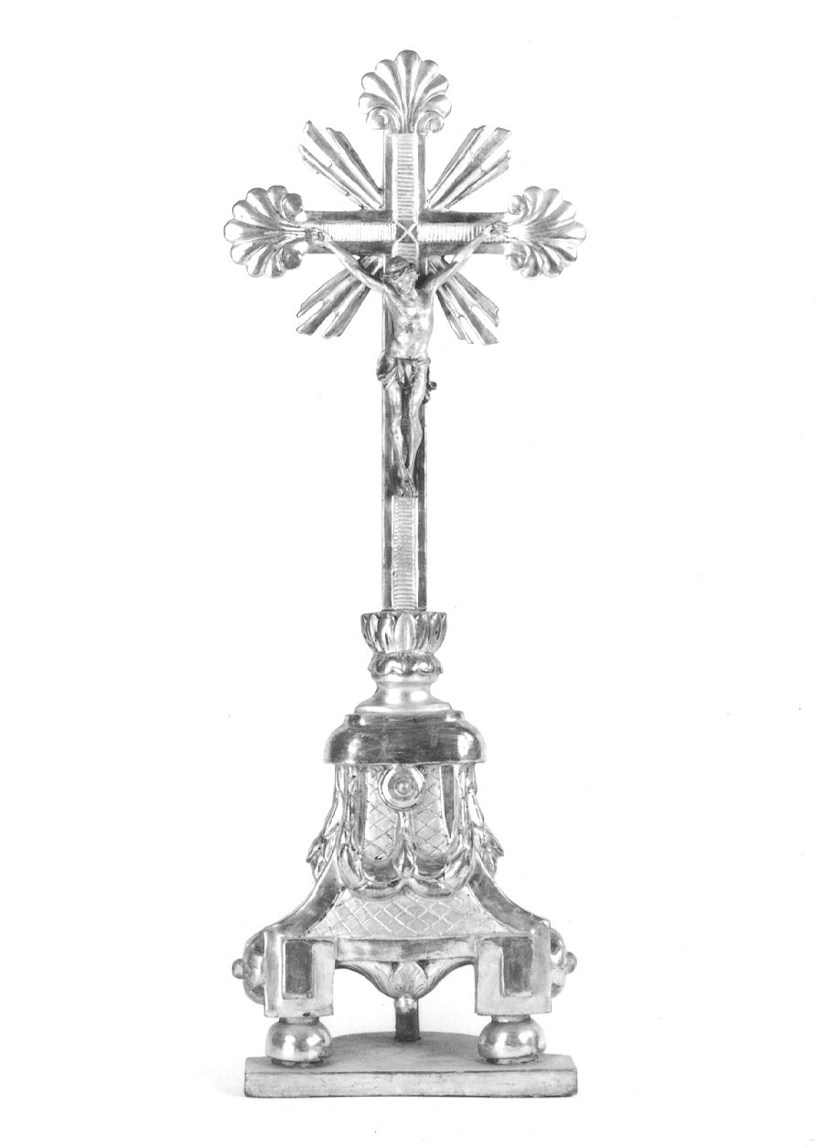 Cristo crocifisso (croce d'altare, opera isolata) di Magnetto Gaetano (primo quarto sec. XIX)