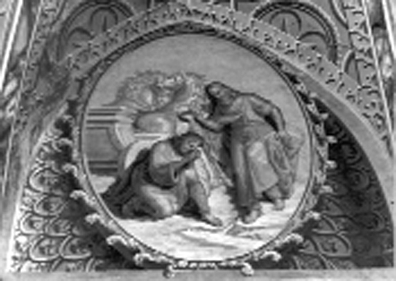 San Filippo battezza l'eunuco (decorazione pittorica, elemento d'insieme) di Sevesi Fabrizio, Fea Pietro, Zerbino Matteo, Zelmini Vittore (secondo quarto sec. XIX)