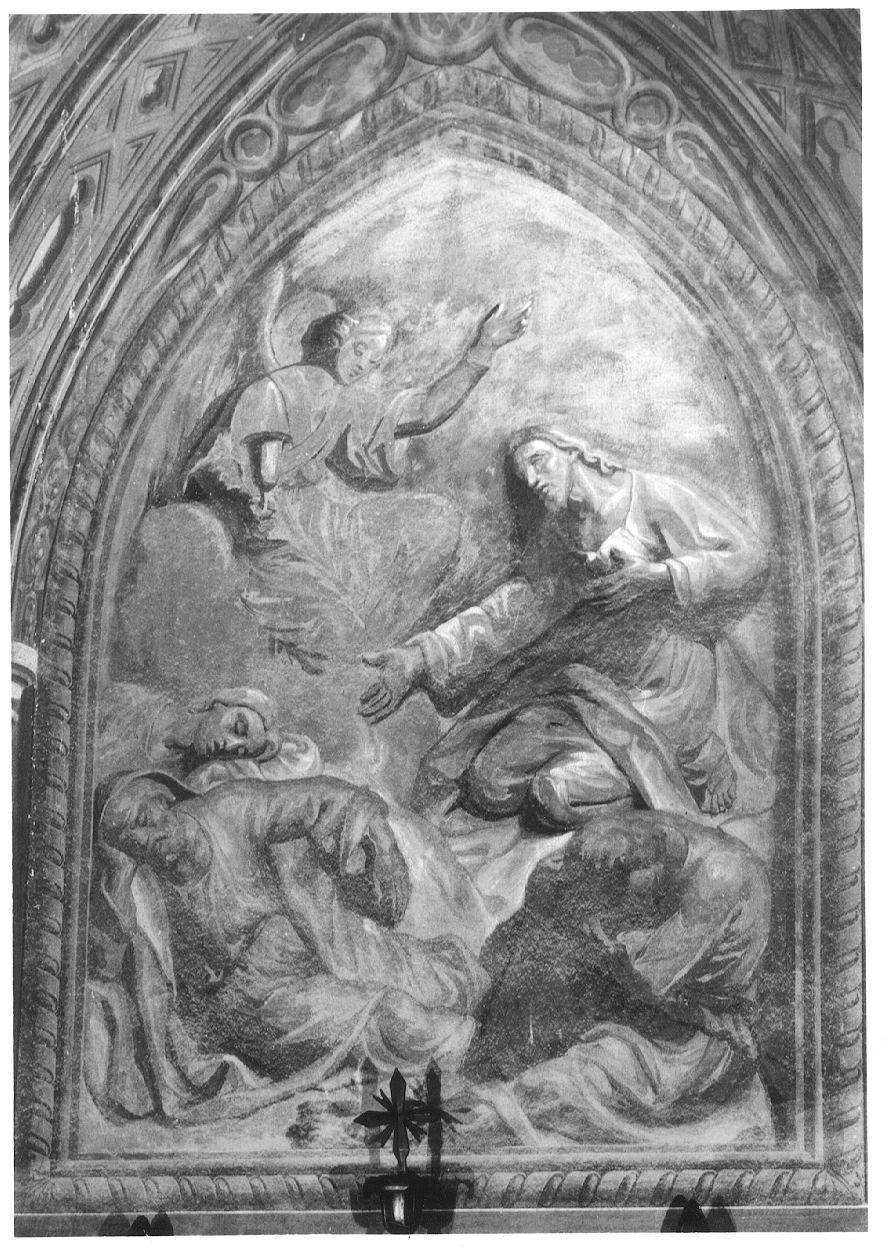 orazione di Cristo nell'orto di Getsemani (decorazione pittorica, elemento d'insieme) di Sevesi Fabrizio, Fea Pietro, Zerbino Matteo, Zelmini Vittore (secondo quarto sec. XIX)