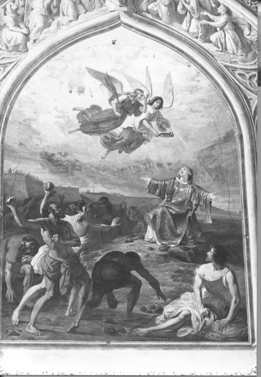 lapidazione di Santo Stefano (dipinto, opera isolata) di Gonin Francesco (secondo quarto sec. XIX)
