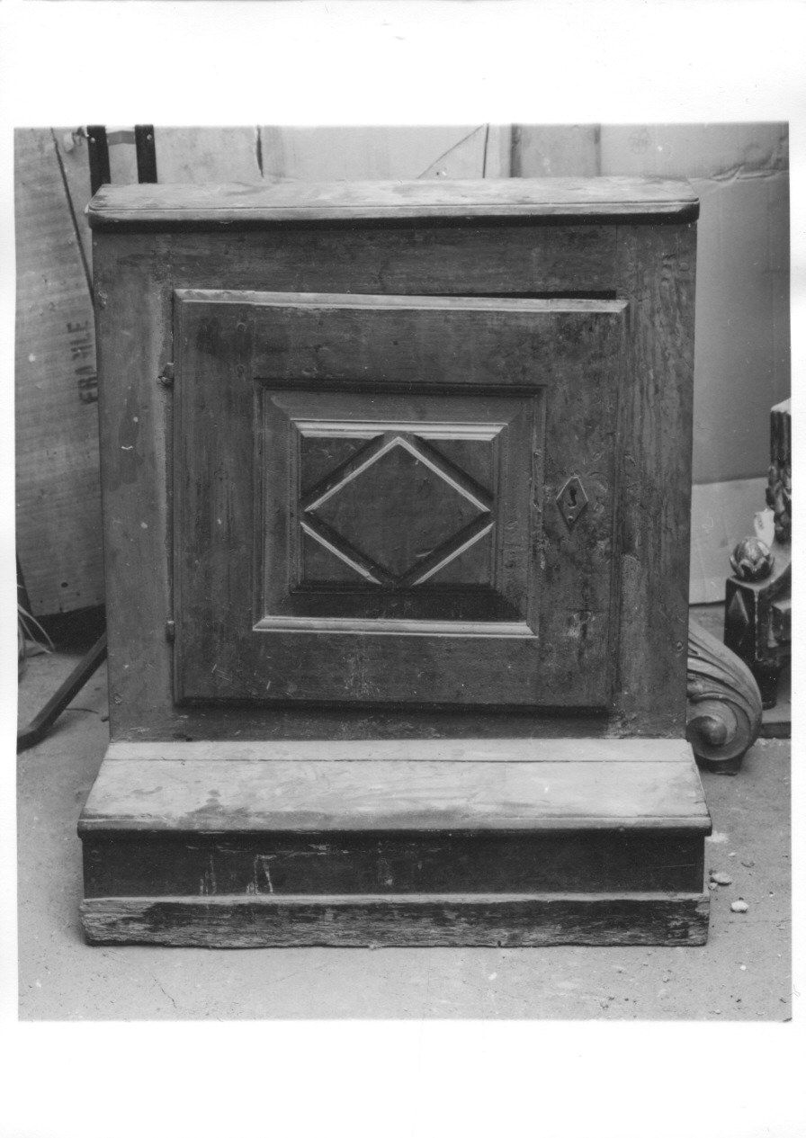 inginocchiatoio, opera isolata - ambito piemontese (fine/inizio secc. XVIII/ XIX)