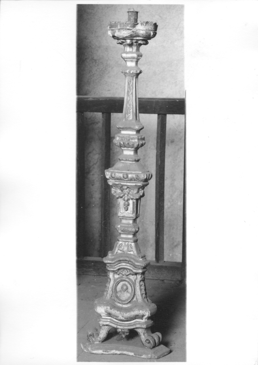 SANTO (candeliere, serie) - ambito piemontese (fine/inizio secc. XVIII/ XIX)