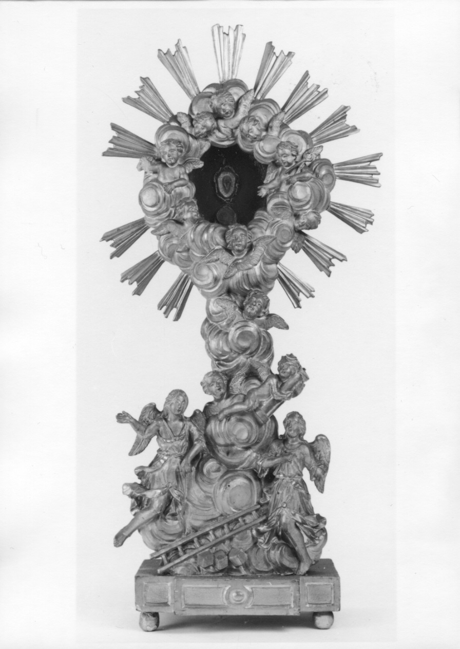 angeli con i simboli della passione (reliquiario - a ostensorio, opera isolata) - ambito biellese (inizio sec. XVIII)