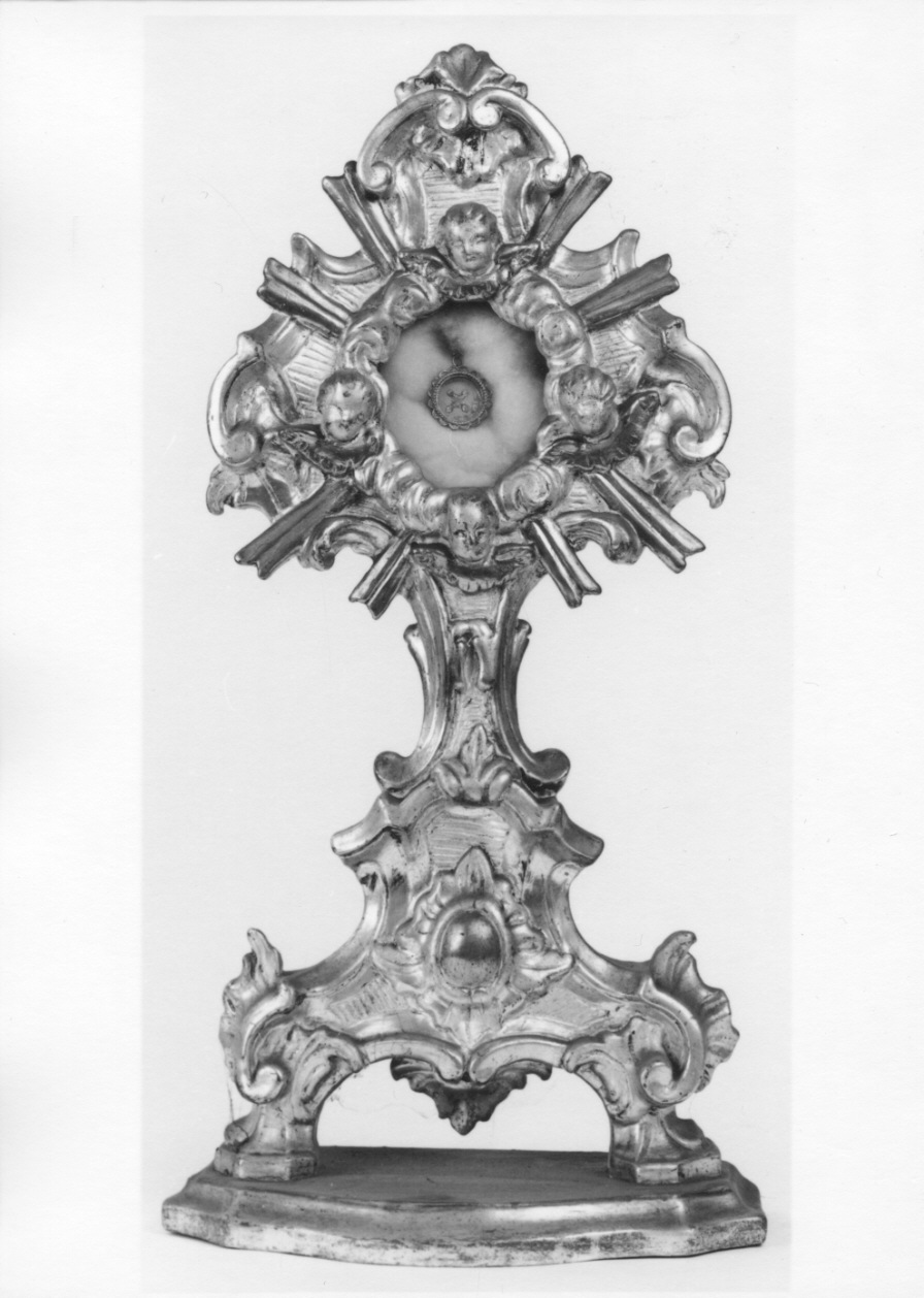 cherubini (reliquiario - a ostensorio, opera isolata) - ambito biellese (seconda metà sec. XVIII)