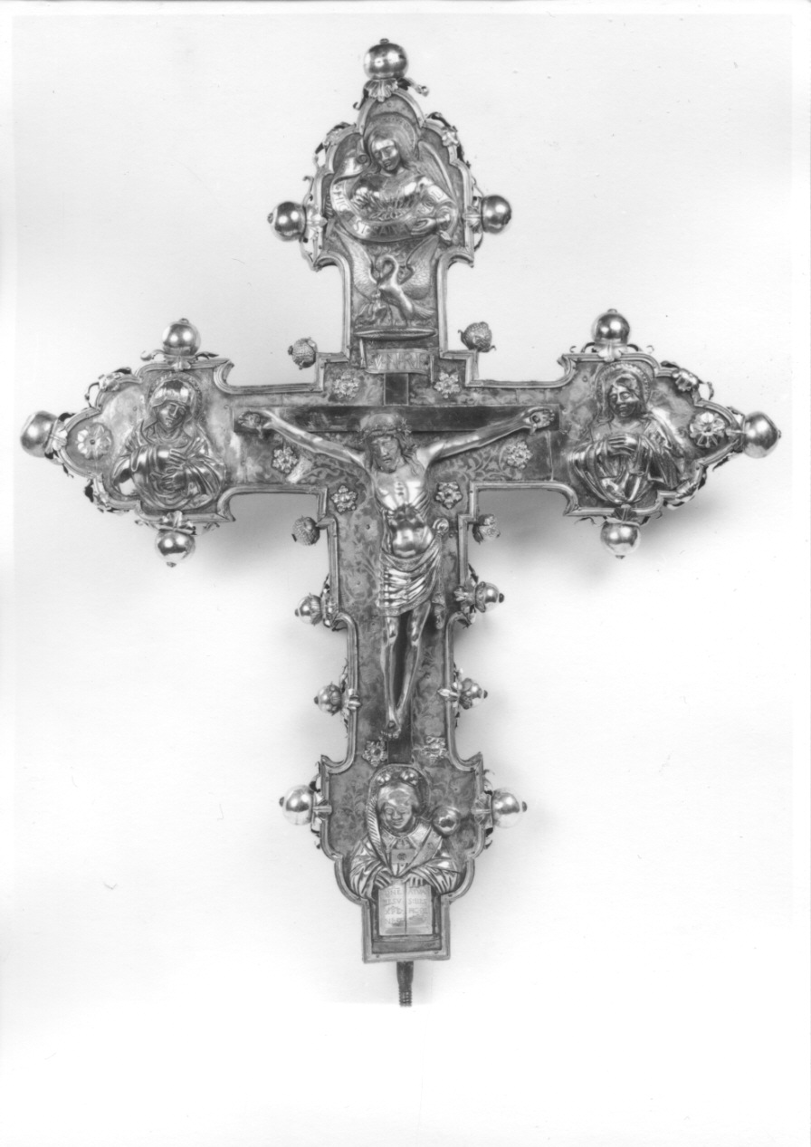 croce processionale, opera isolata di De Ferraris Francesco, De Curte Damiano (inizio sec. XVI)