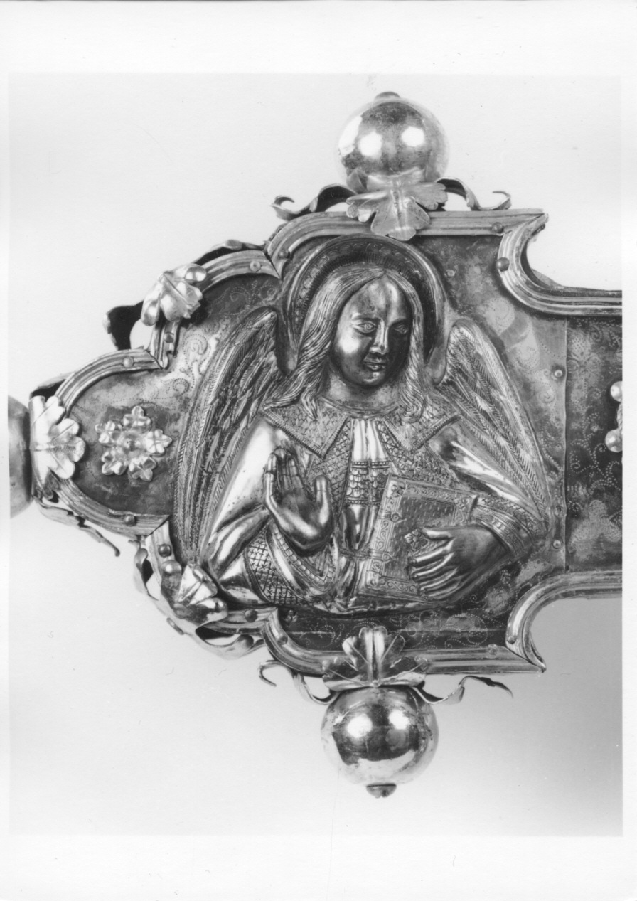 simbolo di San Matteo: angelo (placchetta) di De Ferraris Francesco, De Curte Damiano (inizio sec. XVI)