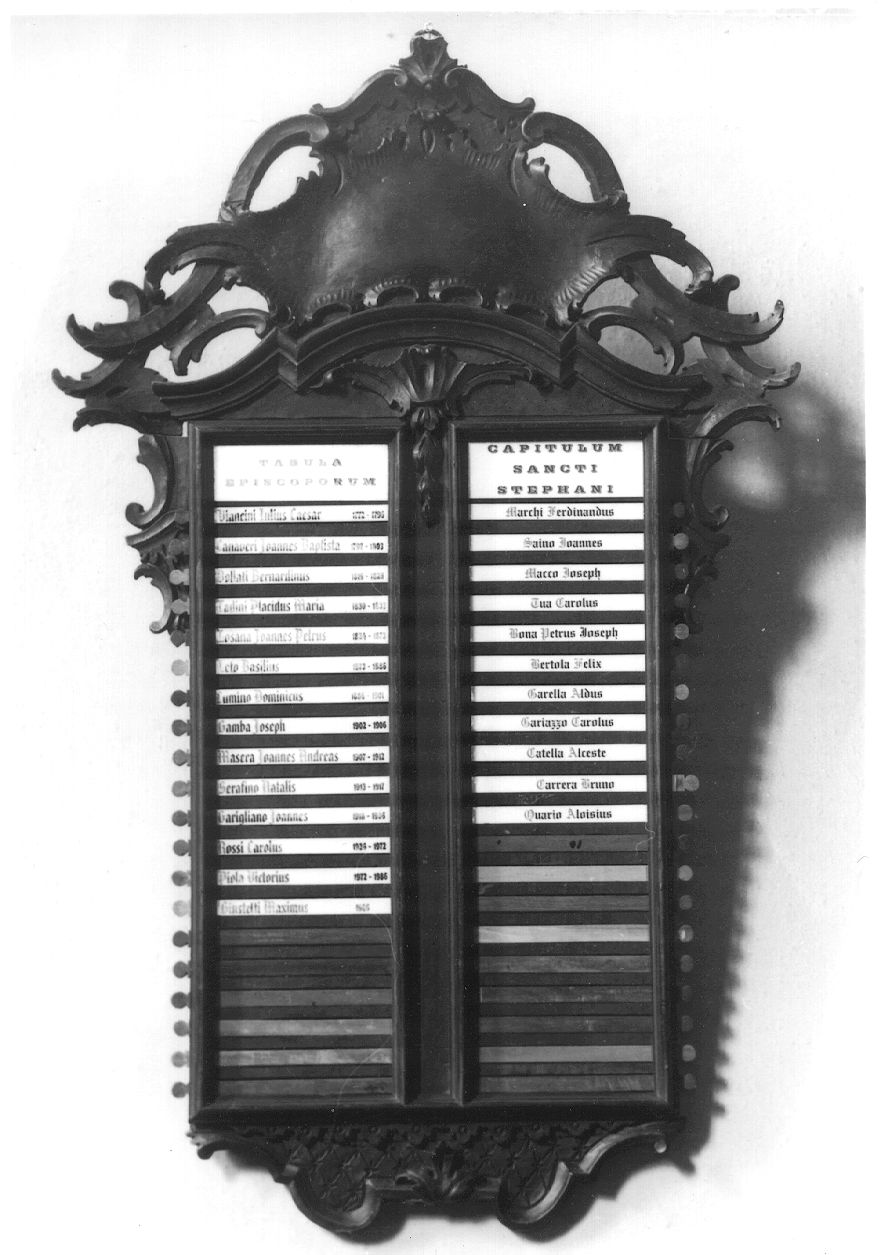 tabella multipla, opera isolata - ambito biellese (ultimo quarto sec. XVIII)