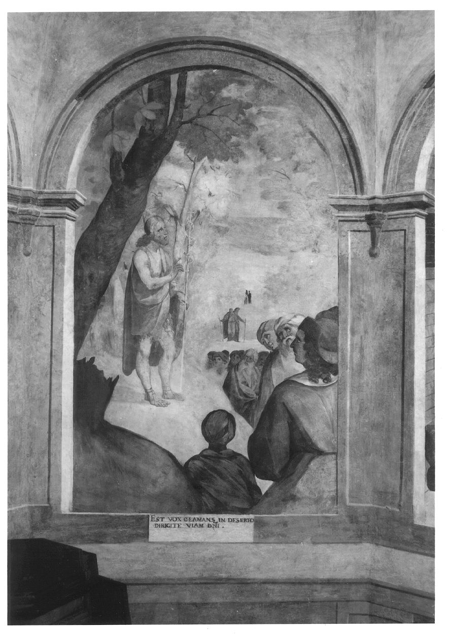 San Giovanni Battista predica nel deserto (dipinto, ciclo) di Martinolio Cristoforo detto Rocca (primo quarto sec. XVII)