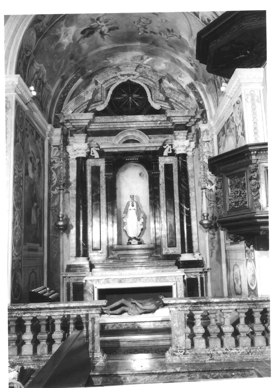 altare, elemento d'insieme di Fossati Bernardino (ultimo quarto, seconda metà sec. XVII, sec. XIX)
