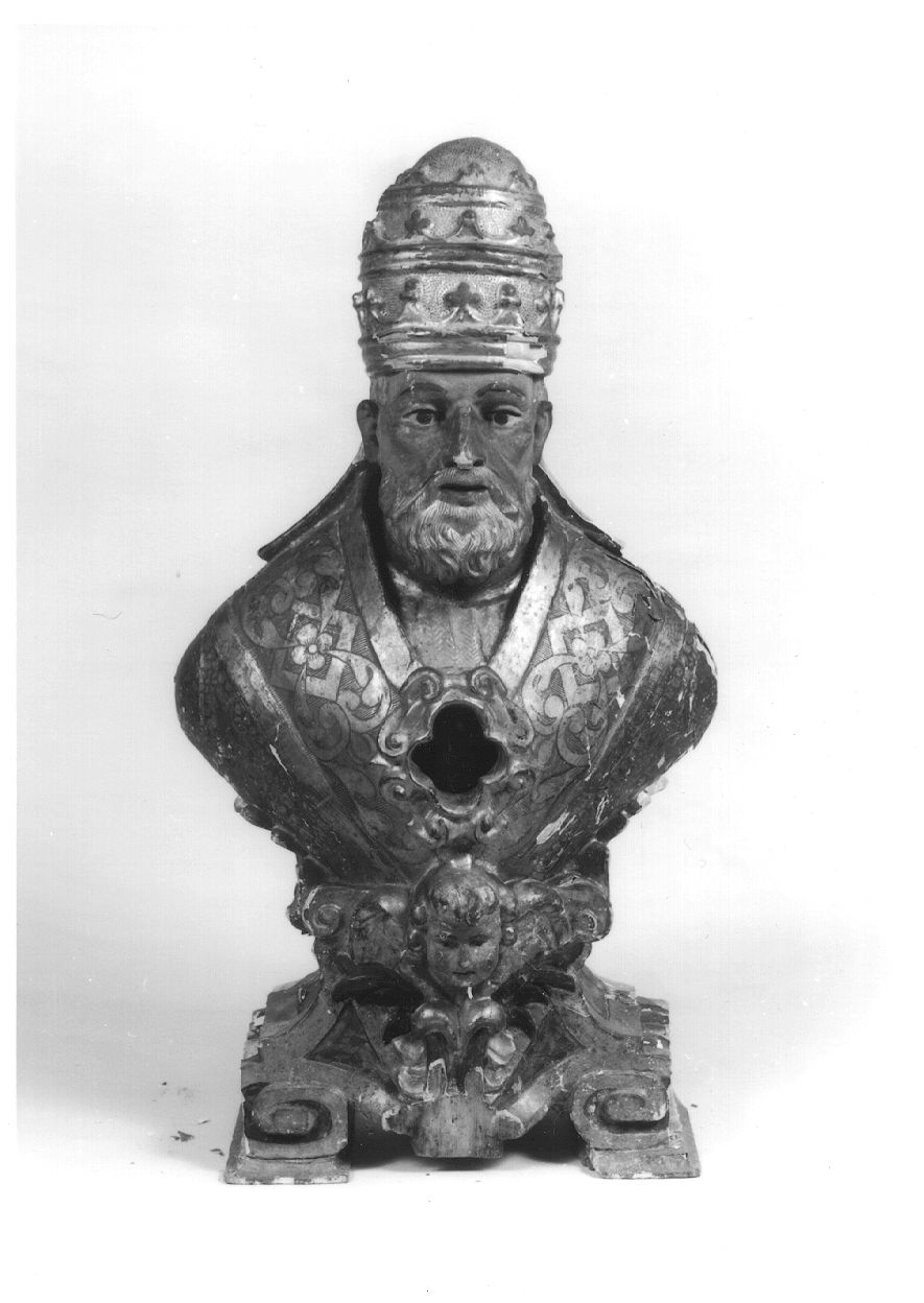 San Clemente (reliquiario - a busto, opera isolata) - bottega lombarda (metà sec. XVII)