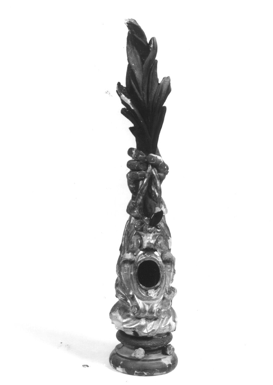 reliquiario antropomorfo - a braccio, serie - ambito lombardo (metà sec. XVII)
