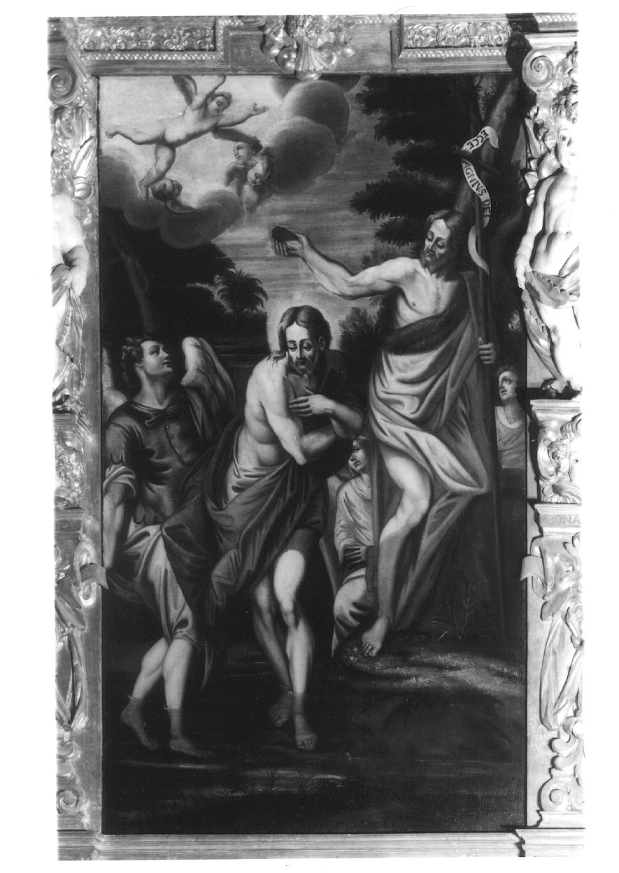 battesimo di Cristo (dipinto, opera isolata) di Guidotti Francesco Maria (primo quarto sec. XVIII)