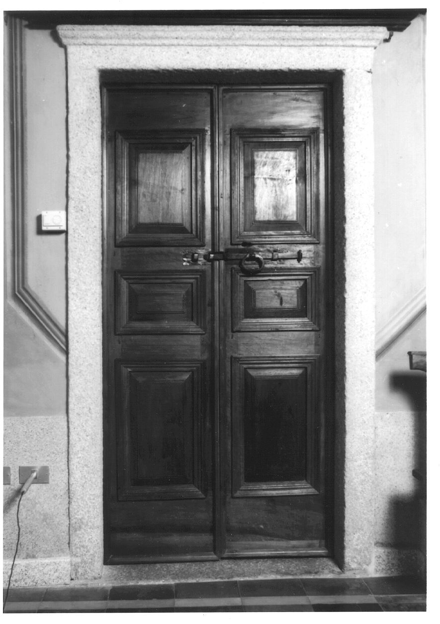 porta - a due battenti, opera isolata - ambito novarese (seconda metà sec. XIX)