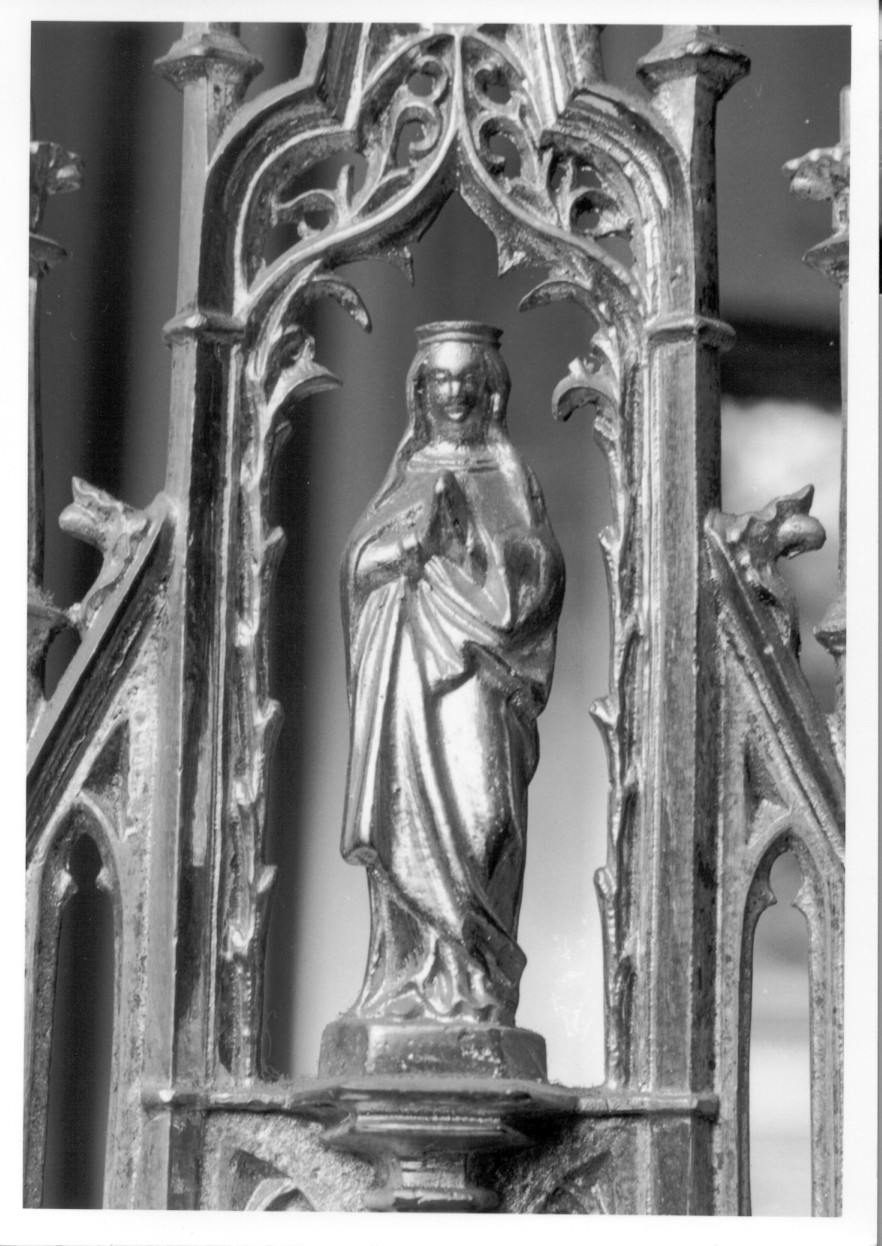 Madonna (statuetta, elemento d'insieme) - bottega lombarda (primo quarto sec. XX)