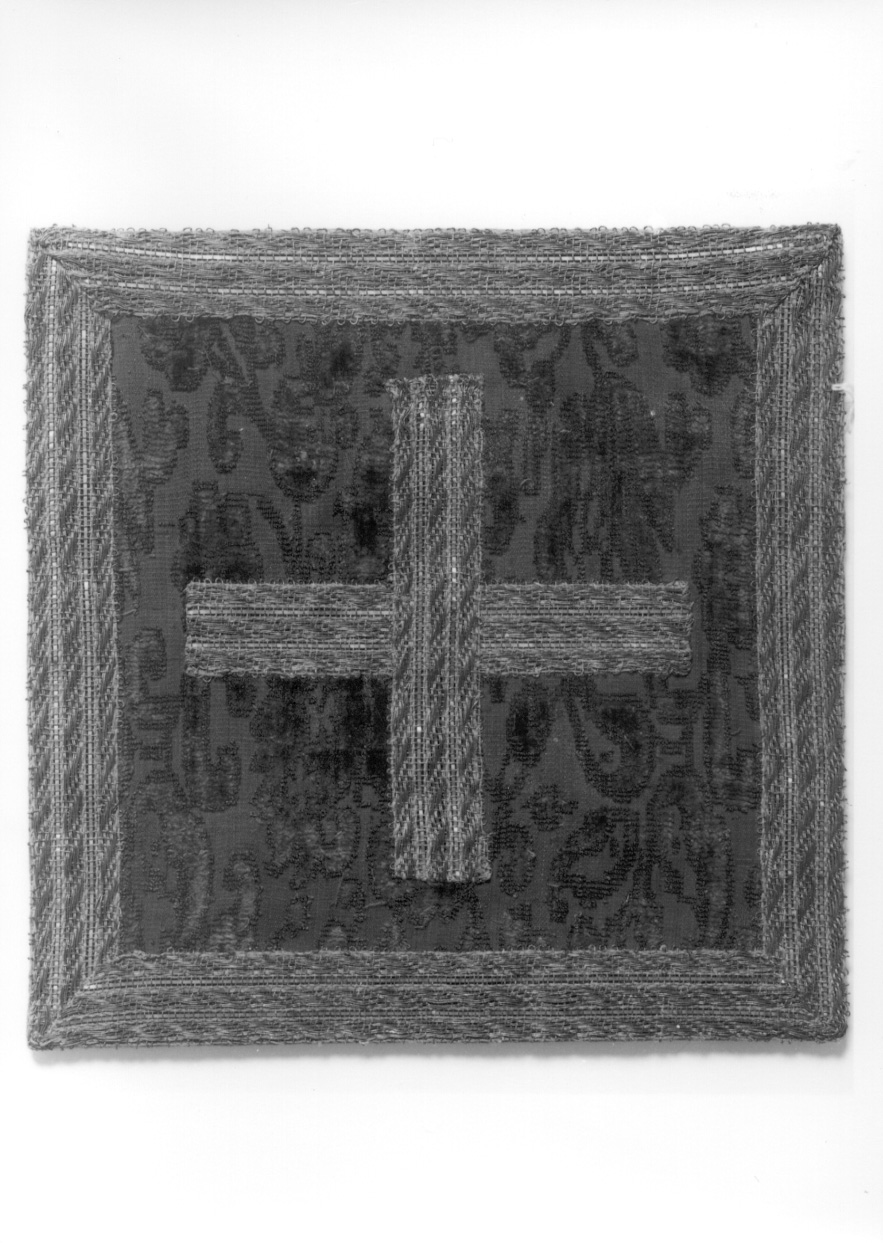 borsa del corporale, elemento d'insieme - manifattura italiana (ultimo quarto sec. XVII)