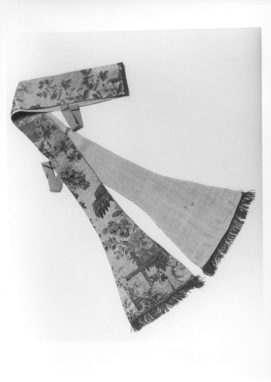 stola, elemento d'insieme - manifattura lionese (secondo quarto sec. XVIII)