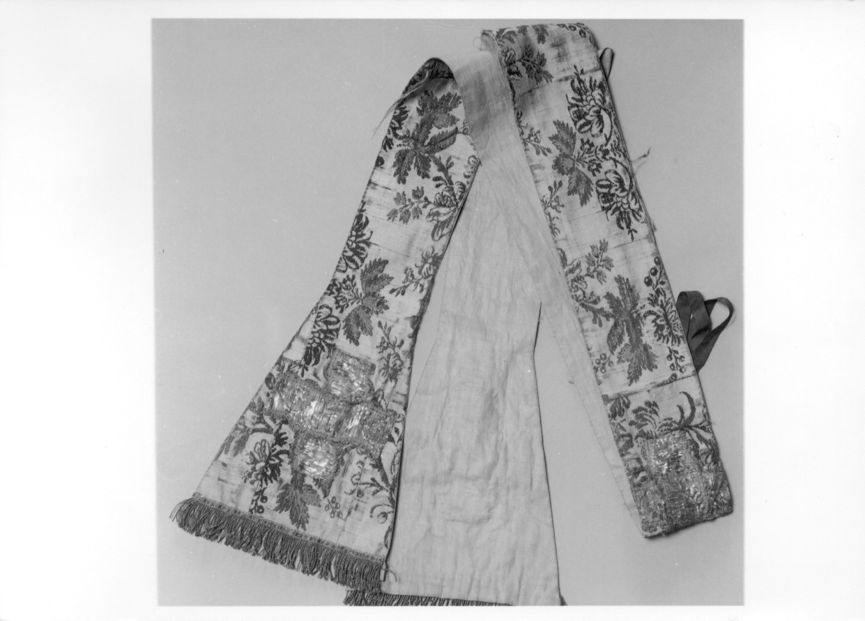 stola, elemento d'insieme - manifattura italiana (secondo quarto sec. XVIII)