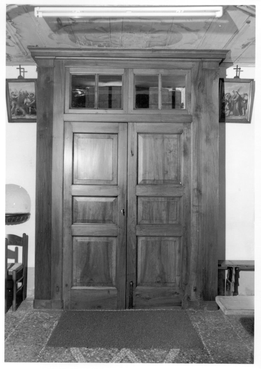 bussola d'ingresso, opera isolata - ambito novarese (prima metà sec. XIX)