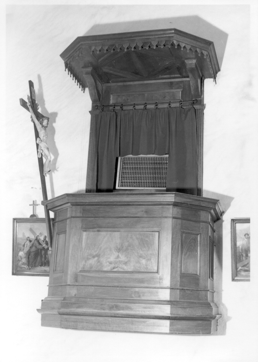 pulpito, opera isolata - ambito novarese (sec. XIX)